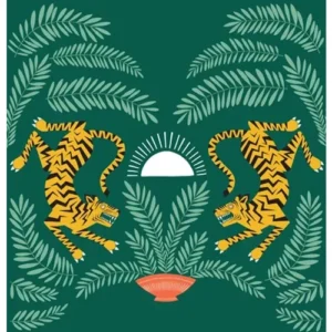 MissPrint Mural Tigers & Plants MISP1398