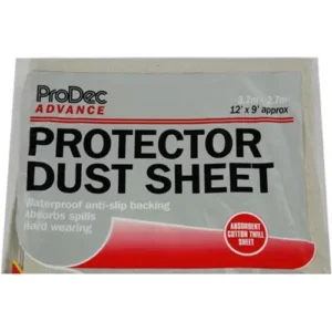 Prodec Carpet protector Poly Backed 12'x9' Dust Sheet NQ3105H