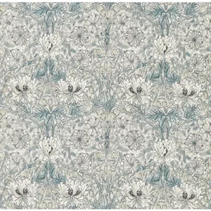 Morris Fabric Pure Honeysuckle & Tulip Wide Width 227290