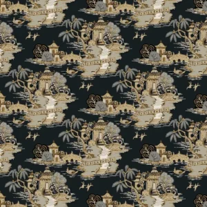 York Wallpaper Pagoda and Sampan Scenic RT7902