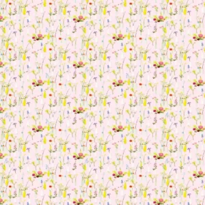 Ella Doran Wallpaper Isabelle Pink Garden Isabelle Pink