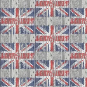 Galerie Wallpaper Distressed Flag Wood G45382
