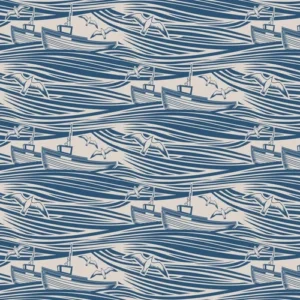 Mini Moderns Wallpaper Whitby AZDPT016 Denim