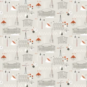 Mini Moderns Wallpaper Festival  AZDPT014 Stone