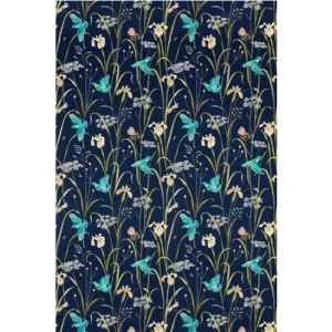 Sanderson Fabric Kingfisher & Iris 226733