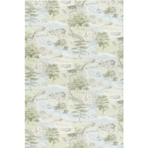 Sanderson Fabric Sea Houses 226435