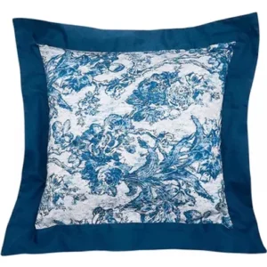 Sanderson Pillowcase Fringed Tulip Toile Square Pillowcase Pair DUCFRTSSSMAP
