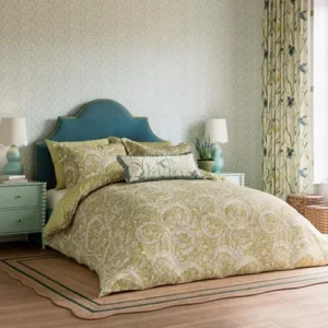 Sanderson Duvet cover Tilia Lime Duvet Cover Set  QCSTLMG1GOL