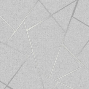 Quartz Fractal Wallpaper Silver Fine Decor FD42280