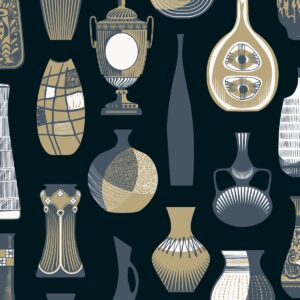 Vessel Wallpaper Midnight Mini Moderns AZDPT043MI