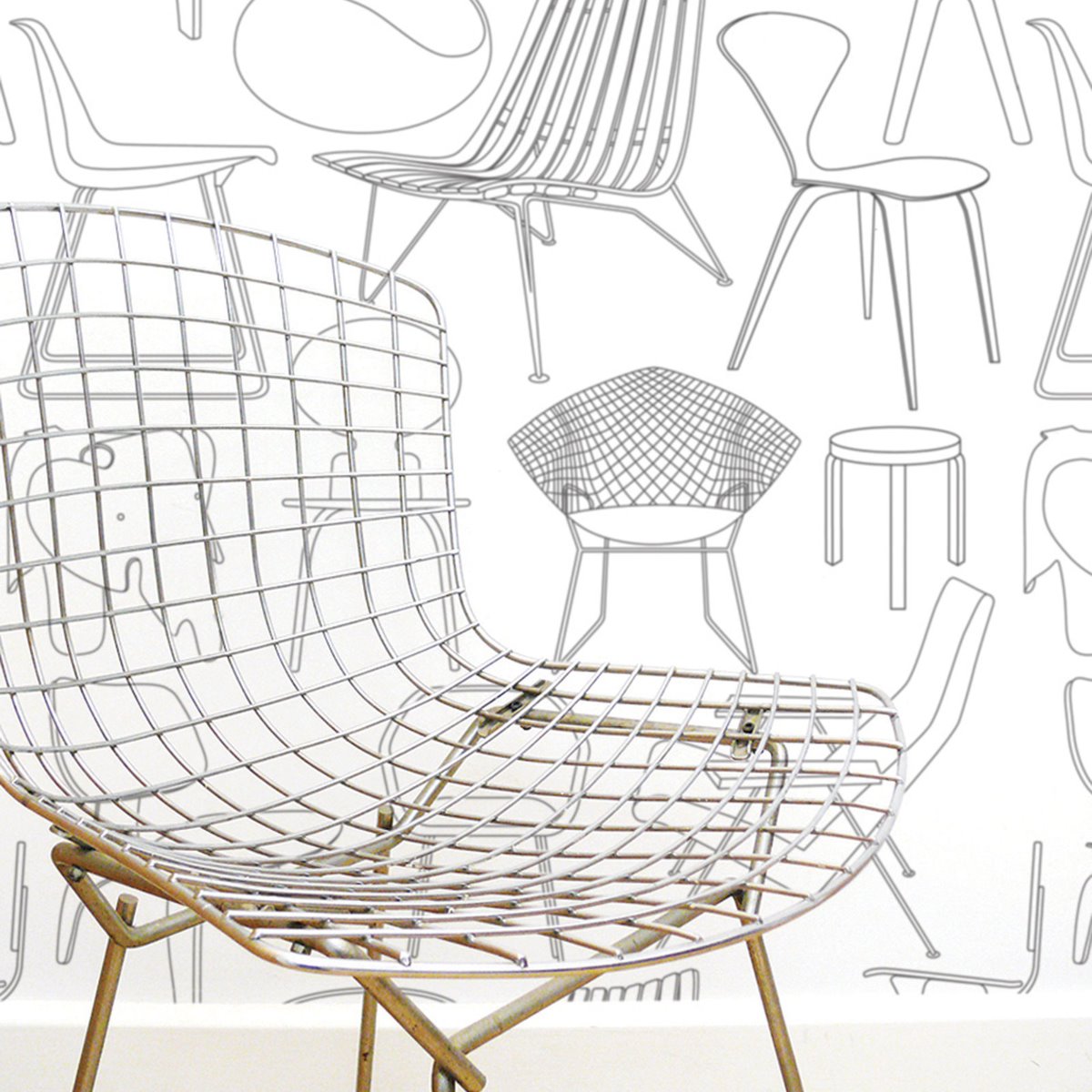 Sitting Comfortably Wallpaper Snow Mini Moderns AZDPT007SN