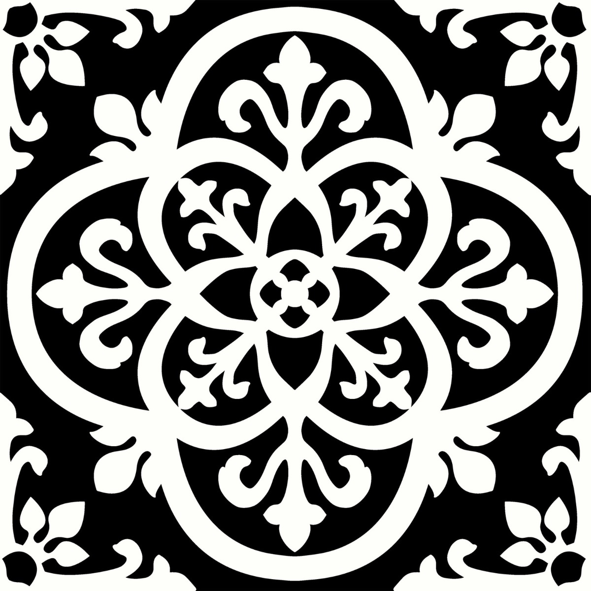 Floorpops Peel And Stick Floor Tiles 10 Piece Gothic Fine Decor FP2475