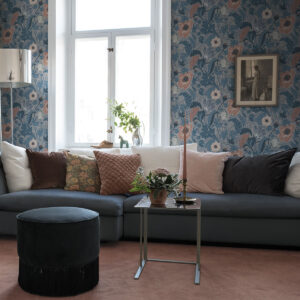 Apelviken Anemone Wallpaper Blue Blush Galerie 33004