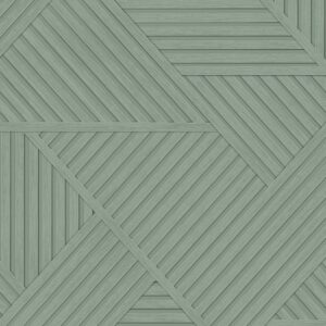 Wood Geometric Wallpaper Sage Holden 13200