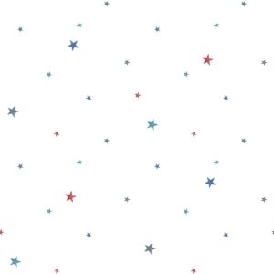Tiny Tots 2 Stars Wallpaper Navy Blue Red Galerie G78413