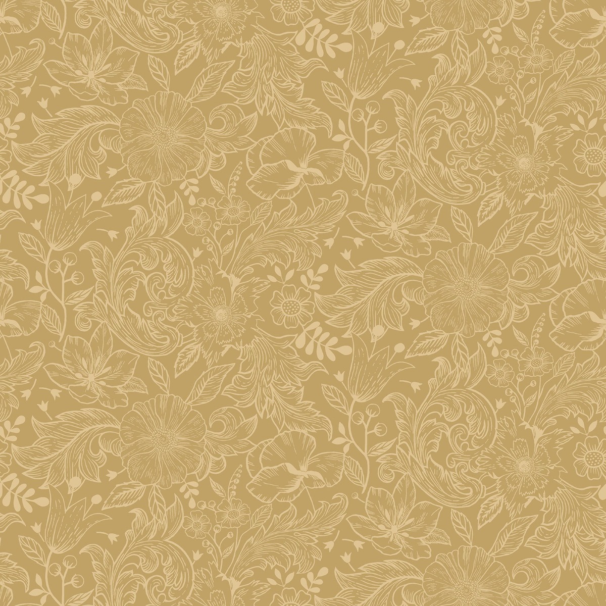 Sommarang Wilma Wallpaper Ochre Galerie S13127
