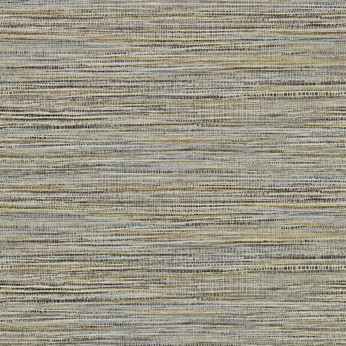 Harlequin Affinity Textured Vinyl Wallpaper Ochre and Steel Blue HMWF111953