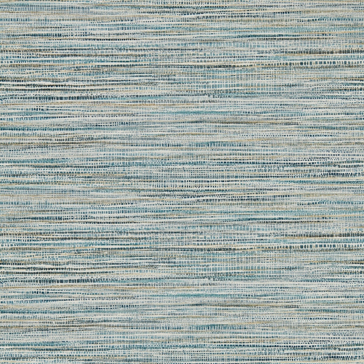 Harlequin Affinity Textured Vinyl Wallpaper Sky Blue and Ochre HMWF111956