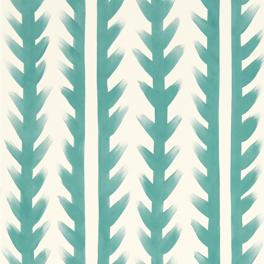 Harlequin X Sophie Robinson Sticky Grass Wallpaper Aquamarine HSRW113052