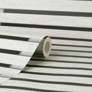 Wood Slats Wallpaper Grey / Black Fine Decor FD43219