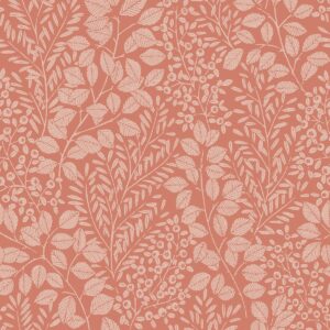 Elin Botanical Vinyl Wallpaper Coral Fine Decor FD26516