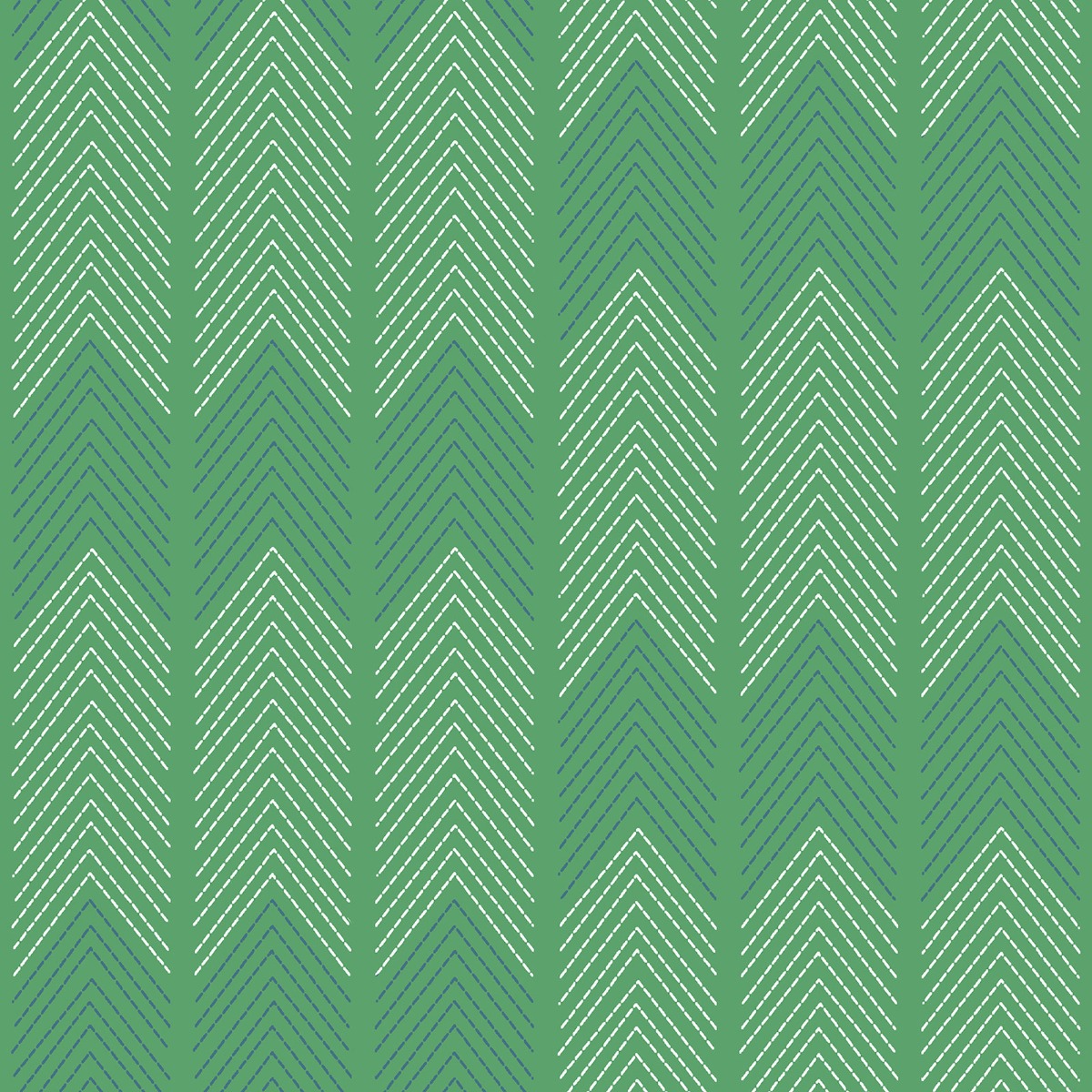 Nyle Chevron Stripe Vinyl Wallpaper Green / Blue Fine Decor FD26525