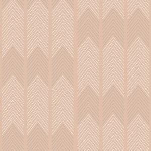 Nyle Chevron Stripe Vinyl Wallpaper Blush Fine Decor FD26528