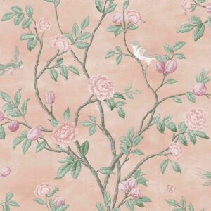 Laura Ashley Eglantine Wallpaper Blush Pink 113372
