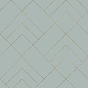 Sander Geometric Sky / Gold Wallpaper Fine Decor FD26547