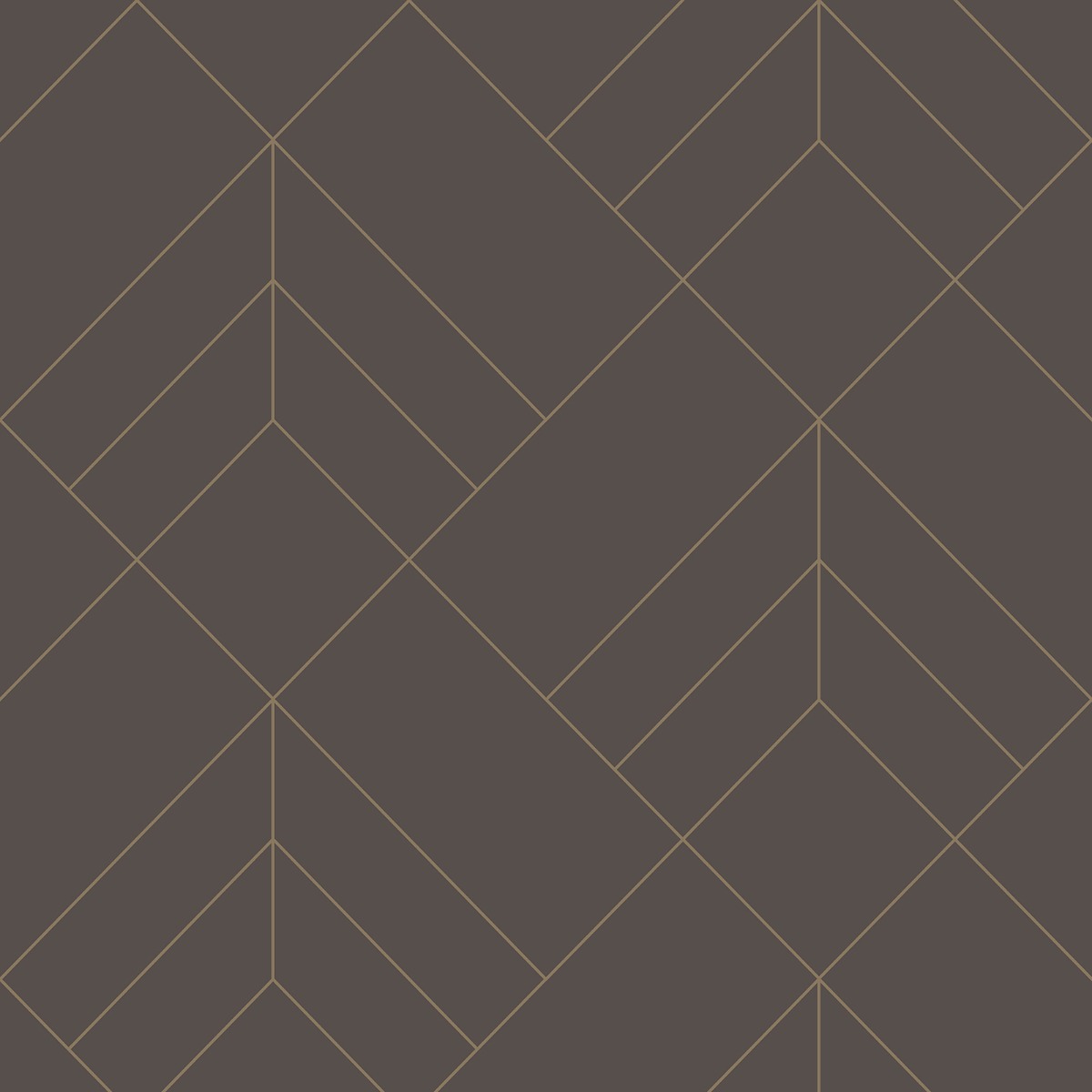 Sander Geometric Brown / Gold Wallpaper Fine Decor FD26549
