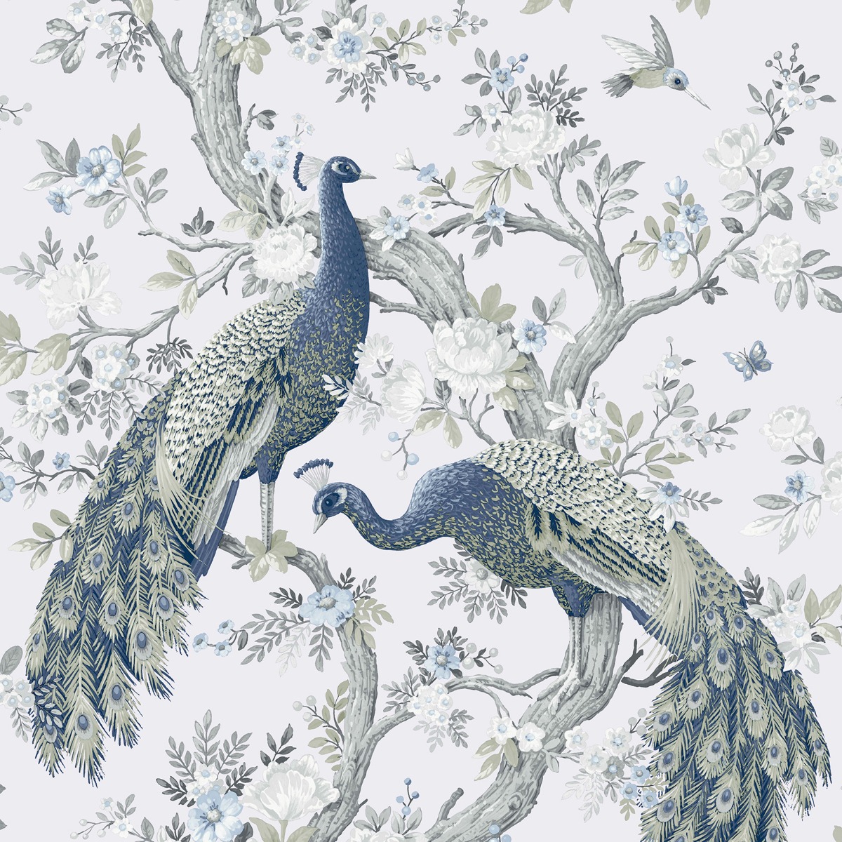 Laura Ashley Belvedere Wallpaper Midnight 113397