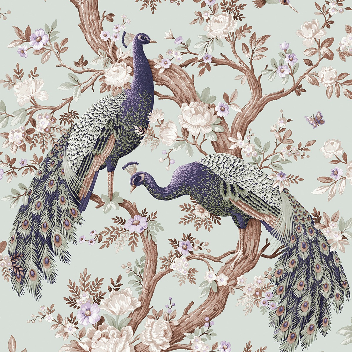 Laura Ashley Belvedere Wallpaper Duck Egg 113398