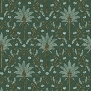 Palm Trellis Wallpaper Teal / Green Holden 13750