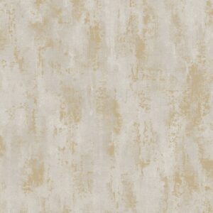 Venetian Concrete Textured Vinyl Wallpaper Taupe / Gold Grandeco A75803