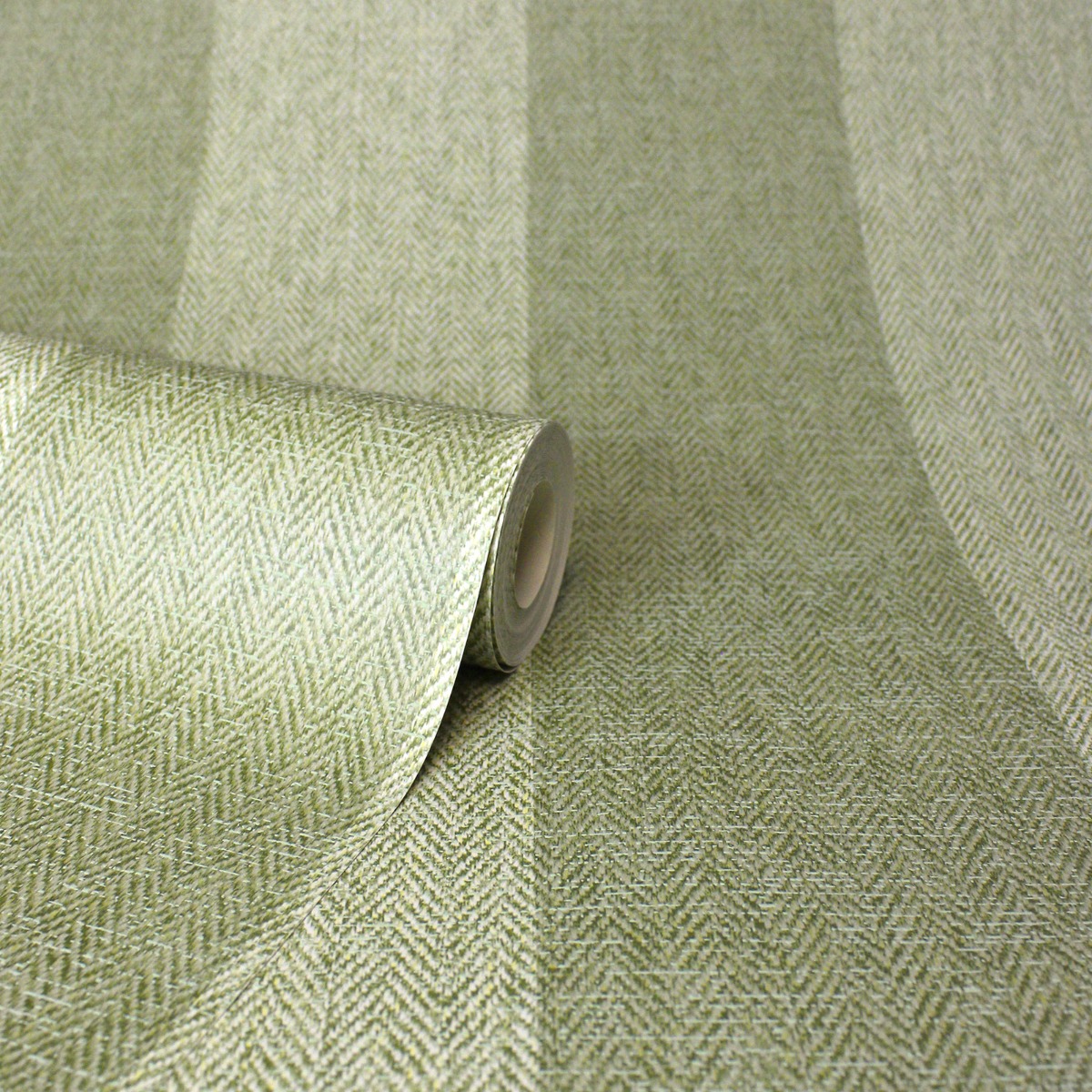 Harris Stripe Wallpaper Green Crown M1866