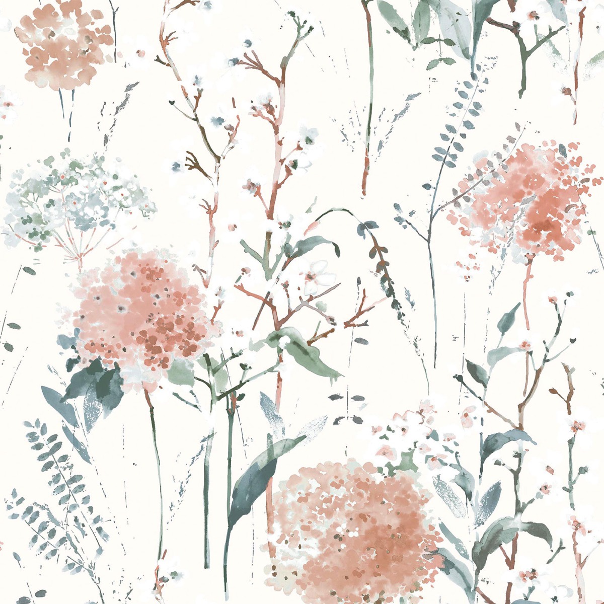 Laura Ashley Pallington Bloom Wallpaper Plaster Pink 130104