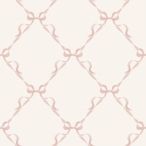 Tied with a Bow Wallpaper Cream / Pink Holden 14032