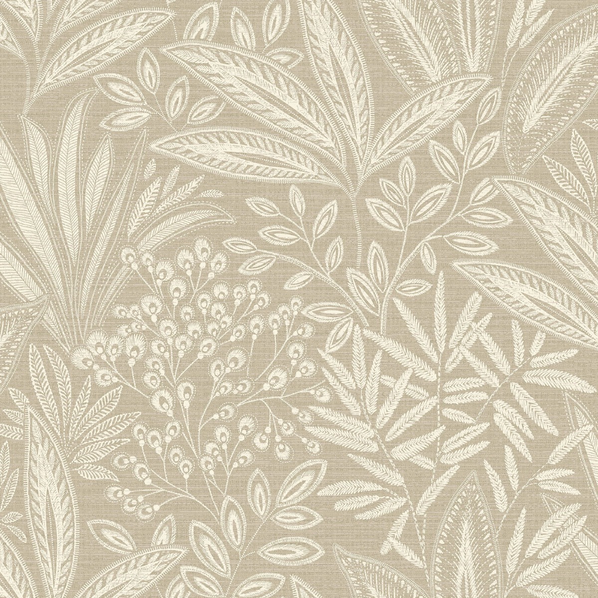 Sahara Leaf Wallpaper Natural Crown M1782