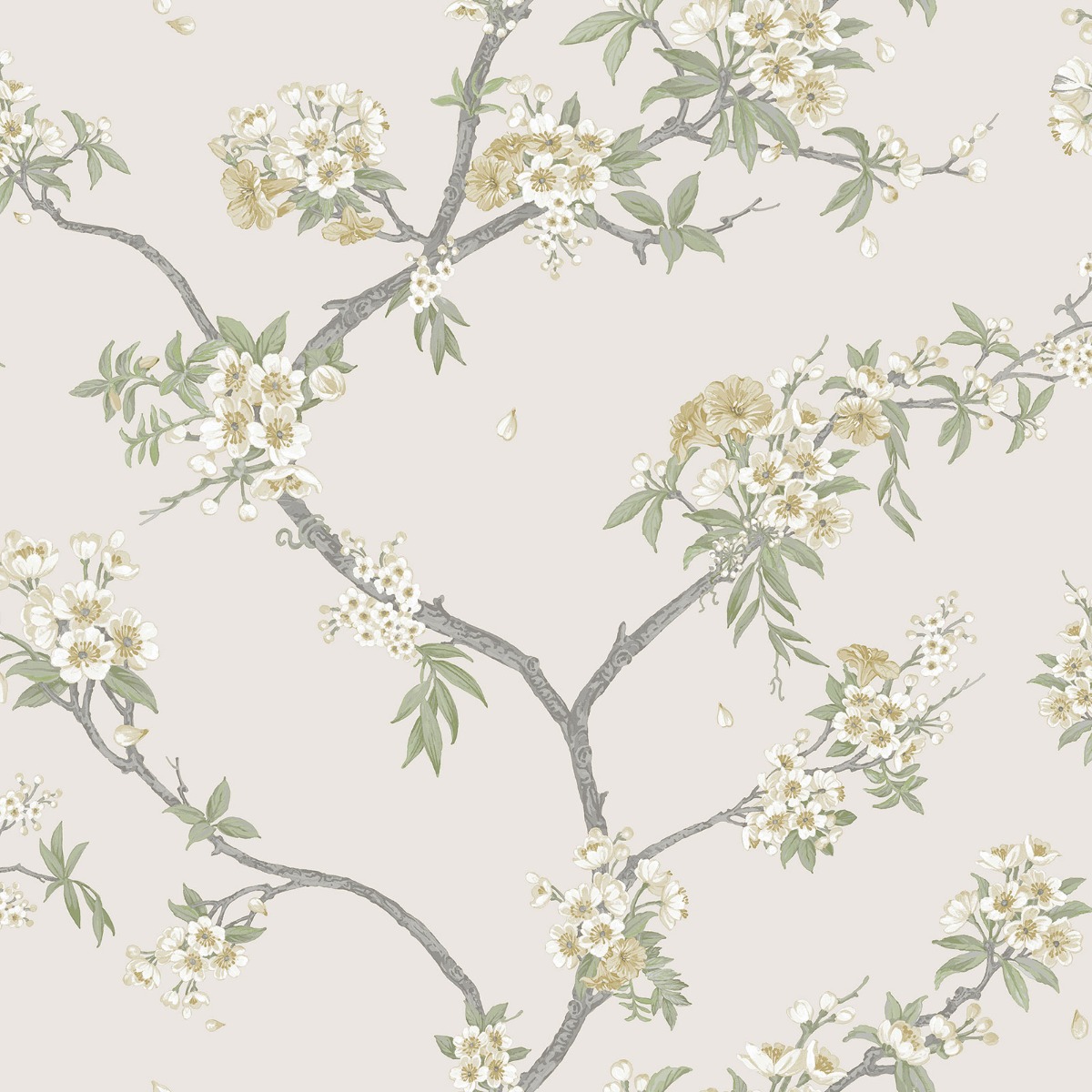 Cherry Blossom Wallpaper Yellow / Cream Holden 14212
