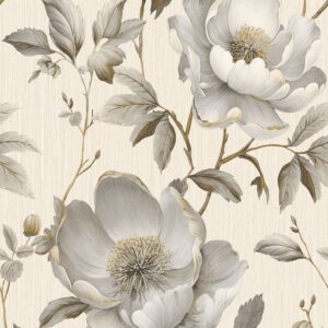 Alethia Floral Wallpaper Cream Muriva 227501