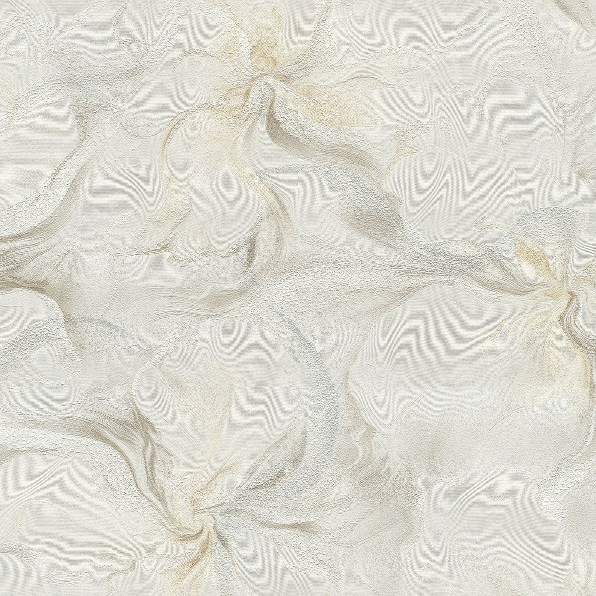 Aurora Liquid Floral Wallpaper Taupe Erismann 10514-38