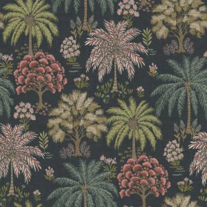 Tropical Trees Wallpaper Navy Holden 14291