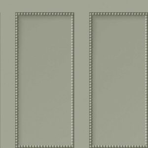 Beaded Panel Wallpaper Sage Green Fine Decor FD44165